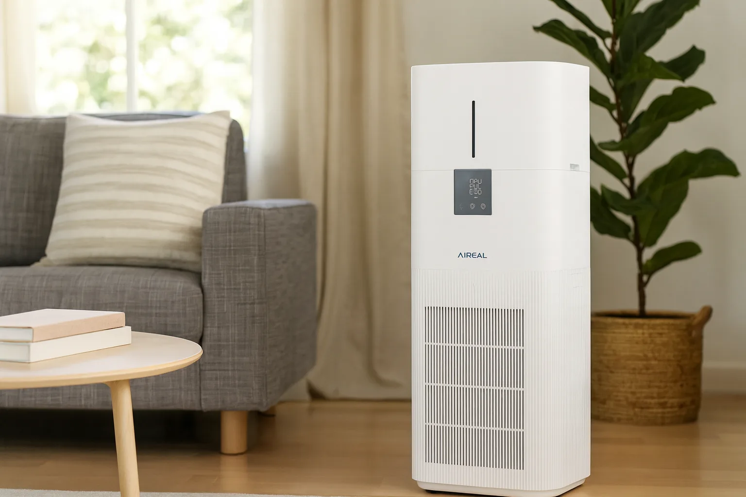 AIREAL Purificateur-Humidificateur 2-en-1 — Application et Connectivité Avancée